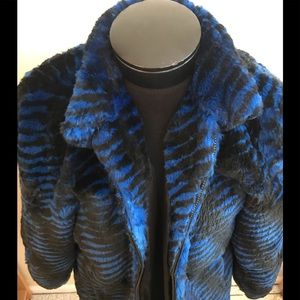 ADOLFO SPORT Blk/Blue Sz Med Jacket